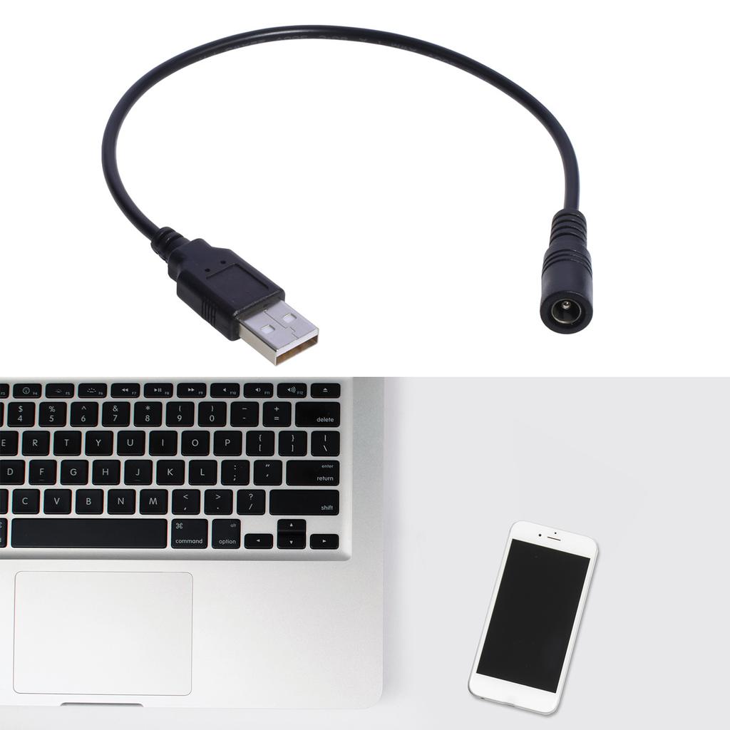 Кабель для зарядки USB2.0 Type-A Male to 5521mm DC5 Volt Power Socket Adapter Cable Converter Connector Wire 30cm