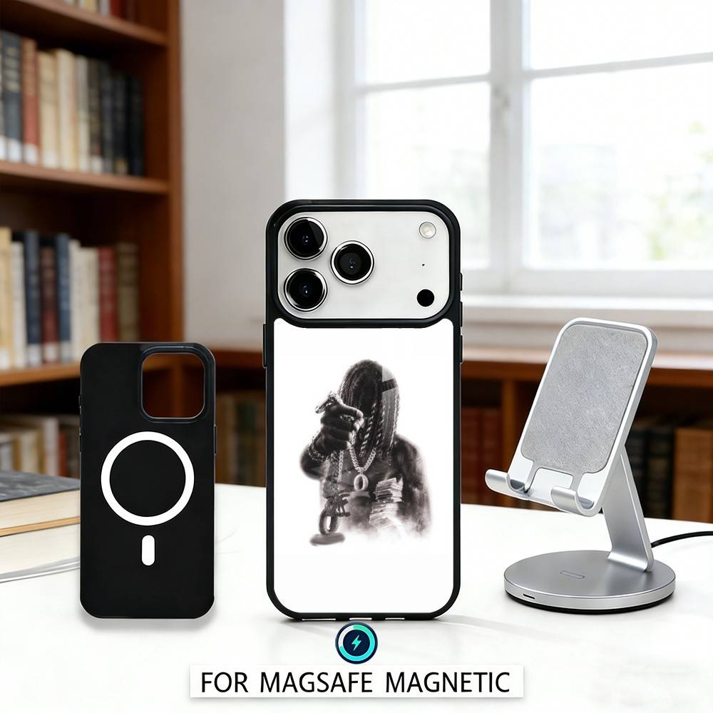 Чехол для телефона рэпера K-King Vons Магнитный Для iPhone17 16 15 14 13 12 Pro Max Для Magsafe Беспроводной Зарядки Обложка