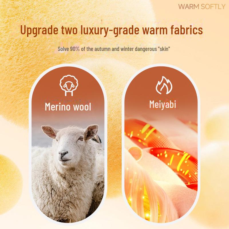 Women's Slim-Fit Mid-Neck Woolen Long-Sleeve Top - Warm German Fleece for Autumn and Winter