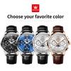 OLEVS 7128 Men's Watch Luxury Classic Automatic Mechanical Wristwatch Waterproof Perpetual Calendar Moon Phase Watches For Men