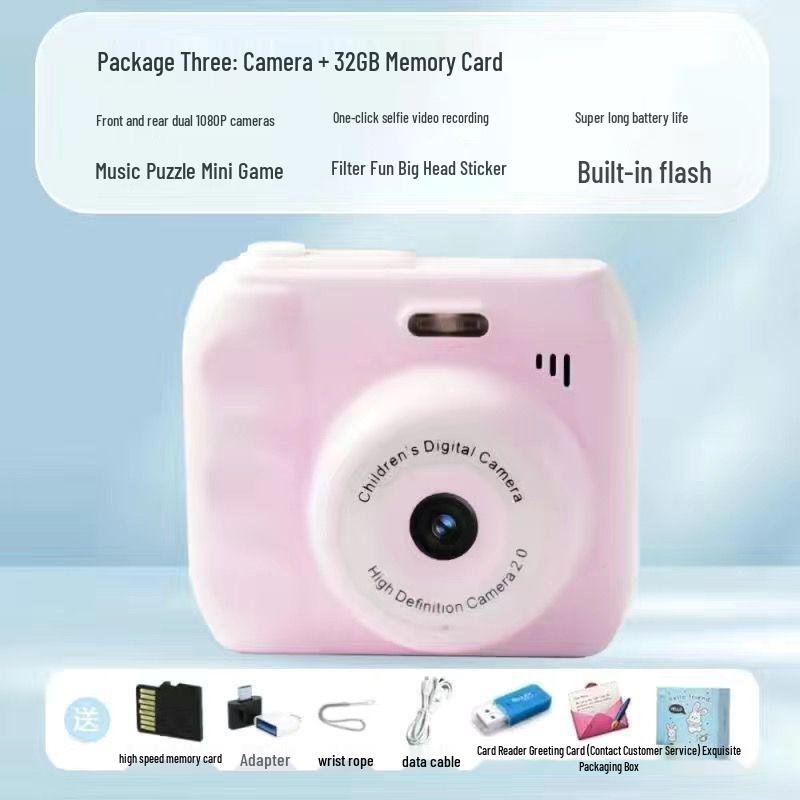 Двойная HD цифровая камера Polaroid для кампуса и вечеринок - Передает фотографии на телефон - Доступно 12 цветов
