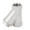 Y Type Strainer 3 4in DN20 304 Stainless Steel Double Layer Mesh Thread Y Filter for Water Oil Gas