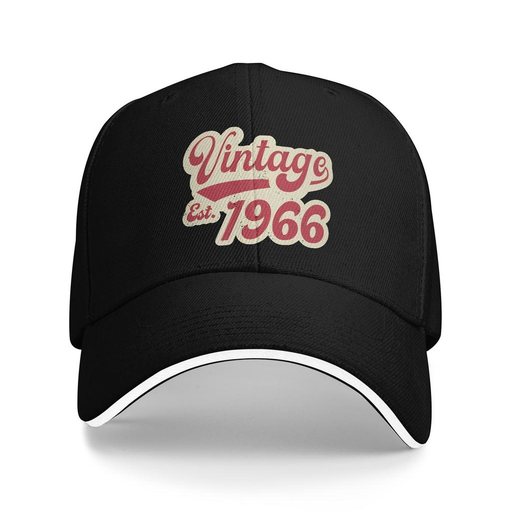 Born in 1966 vintage age 60 years old funny 60th birthday Merch Men Women Baseball Caps  Trucker Hat Fashion Formal Headwear