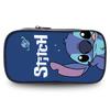 Charming Stitch Student Pencil Case Durable Polyester Cartoon Stationery Holder