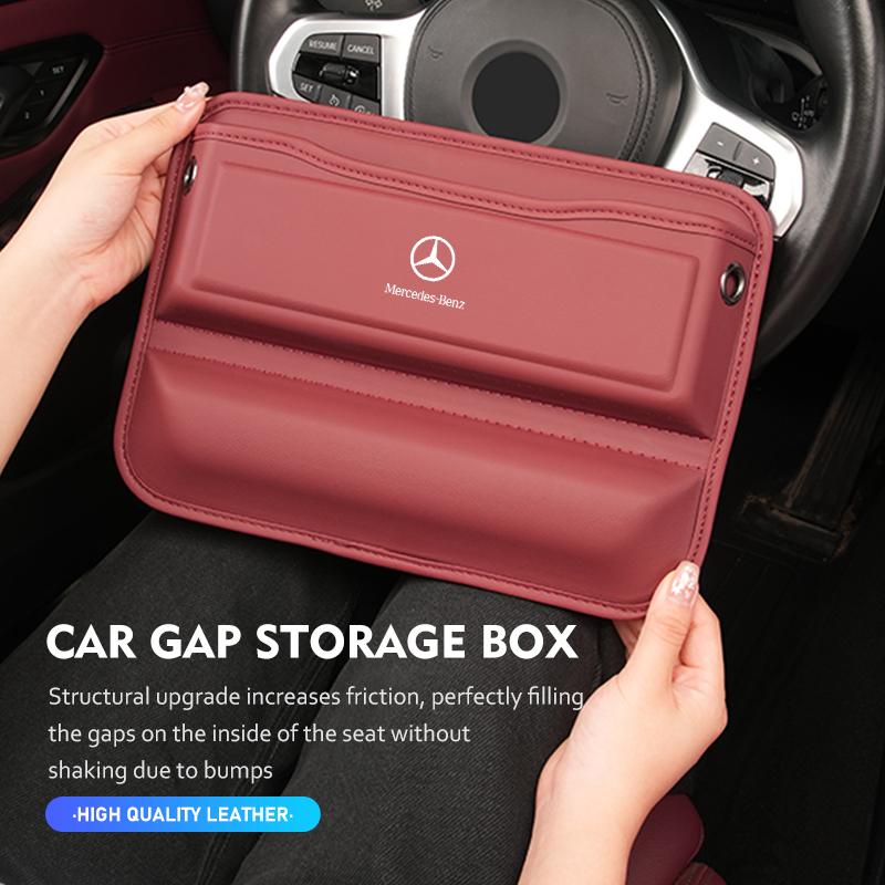 CET1 2025 Hot For Benz Car Seat Multifunctional Gap Case Seat Phone Key Storage Box For Mercedes Benz W211 W124 W176 W177 C180 C200 C