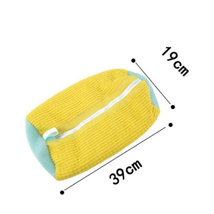 Microfiber Shoe Washing Laundry Bag, Reusable Sneaker Cleaning Protector Bag for Washing Machine