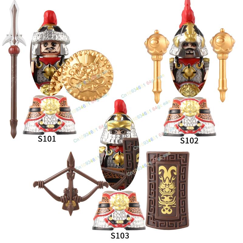 Фигурки Средневековья Рыцари Боевой конь Тяжелая кавалерия Воины Боевой конь Строительные блоки Кирпичики Игрушки Для детей подарок