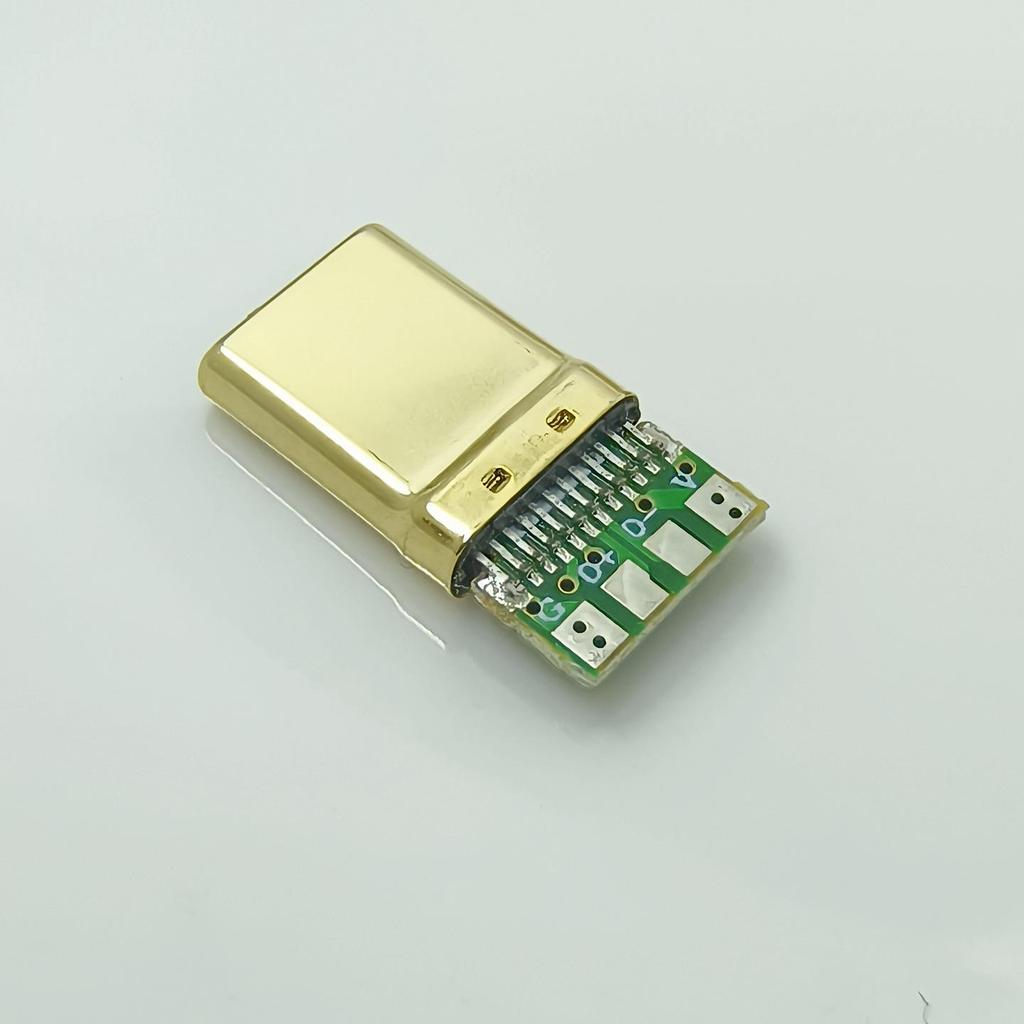 Позолоченный USB-разъем Micro Type-C: Высококачественная клавиатура, Флеш-накопитель, Усилитель для наушников, Кабель для передачи данных для мобильного телефона.