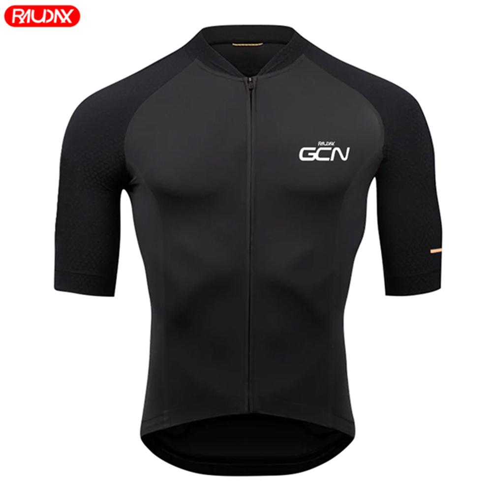 Мужские трикотажные комплекты Raudax Gcn с короткими рукавами Ropa Ciclismo Hombre, комплект летней одежды для велоспорта, шорты нагрудник для триатлона, велосипедная униформа
