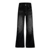 OREETA American Vintage Washed Flared Jeans Unisex High Street Style Casual Pants