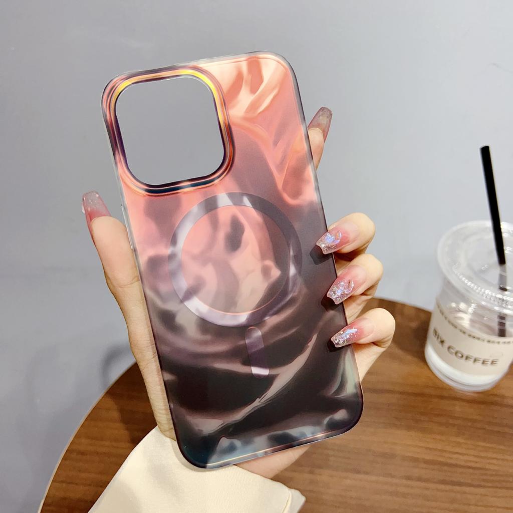 Для IPhone 16 PROMAX Чехол для телефона, меняющий цвет, для Apple 14/15, противоударный, магнитный, защитный чехол из двойной IMD-пленки