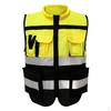 Front Zipper Safety Reflective Vest Protect Clothing for Traffic Warning