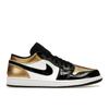 Air Jordan 1 Low Gold Toe Men Sneakers Metallic-Gold White-Black CQ9447-700