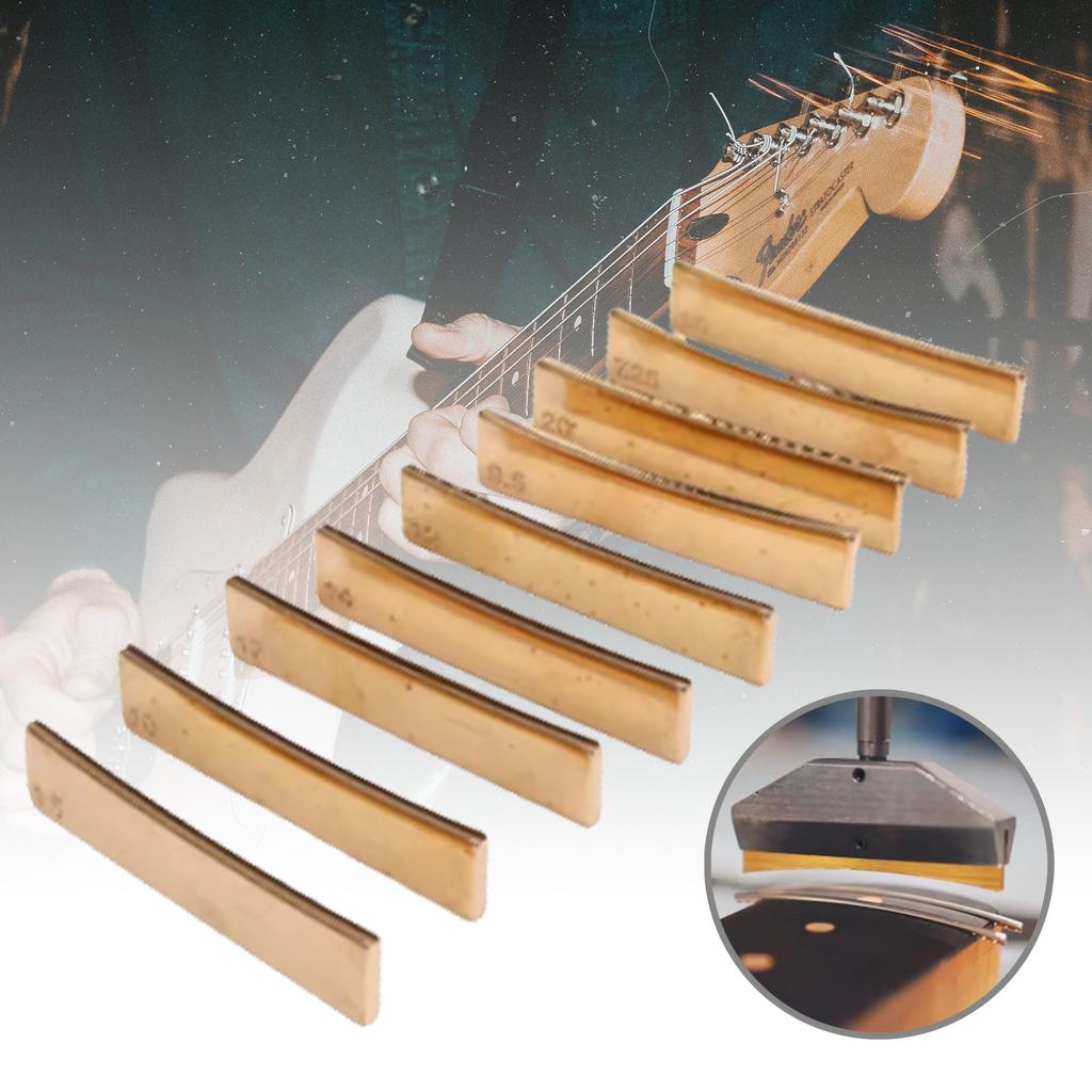 9 шт. лады для бас-гитары радиус пресс-форма накладка на гриф вставки пресс-инструмент набор для акустической электрогитары бас