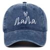 Adjustable Mama Heart Embroidery Caps Washed Cotton Outdoor Sunscreen Hats Baseball Hats  Gifts