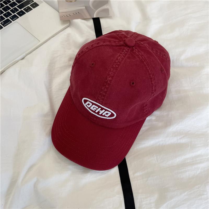 Высококачественная washed cotton cap для мужчин и женщин, пар, универсальная, весенне-летняя, с вышивкой букв, мягкий верх, бейсболка