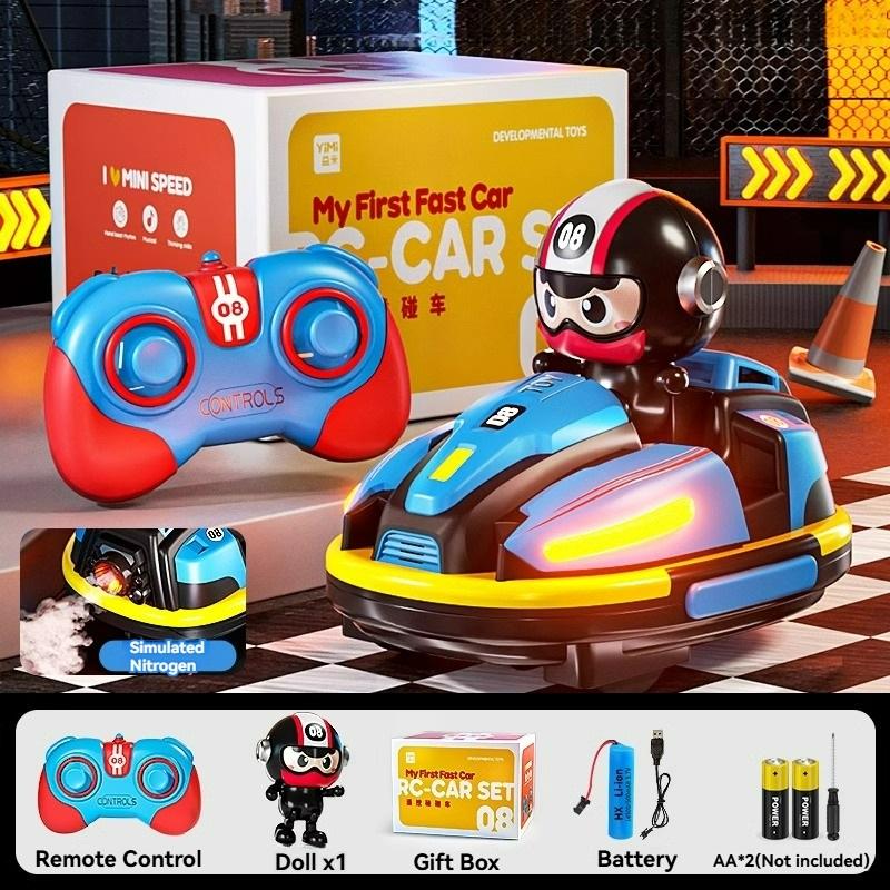 RC Battle Bumper Car Toy для малышей, мальчиков и девочек, катапультный робот, картинг, музыка, свет, RC Battle Game для детей, семейные сражения