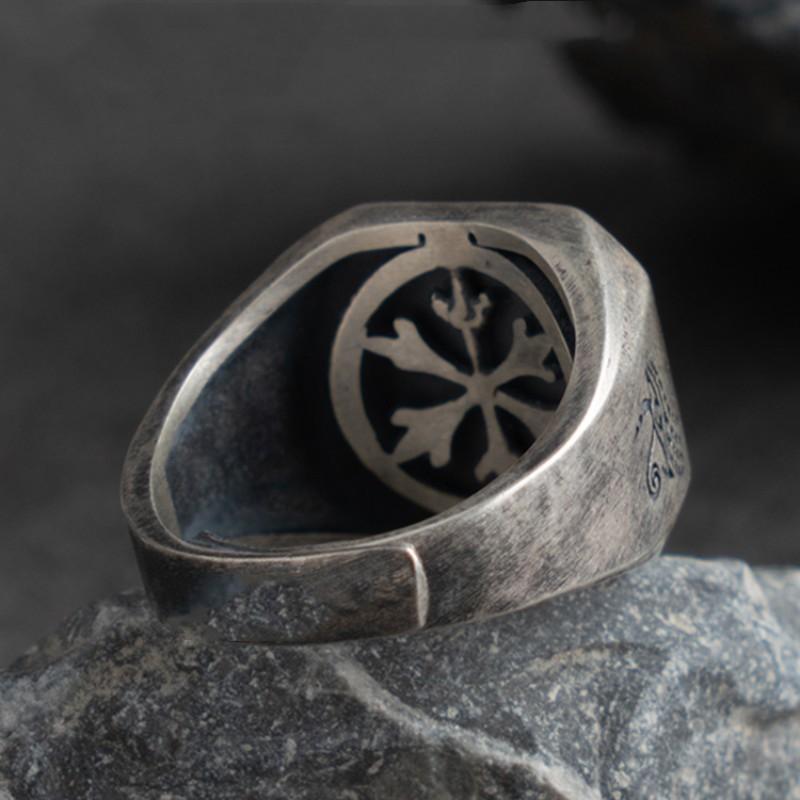 Ретро Египет Анубис Гор Кольцо Для Мужчин Панк Готика Рок Хип-хоп Открытое Кольцо Ручной Работы Дизайнер Циркон Байкерские Аксессуары Подарок для Любителя