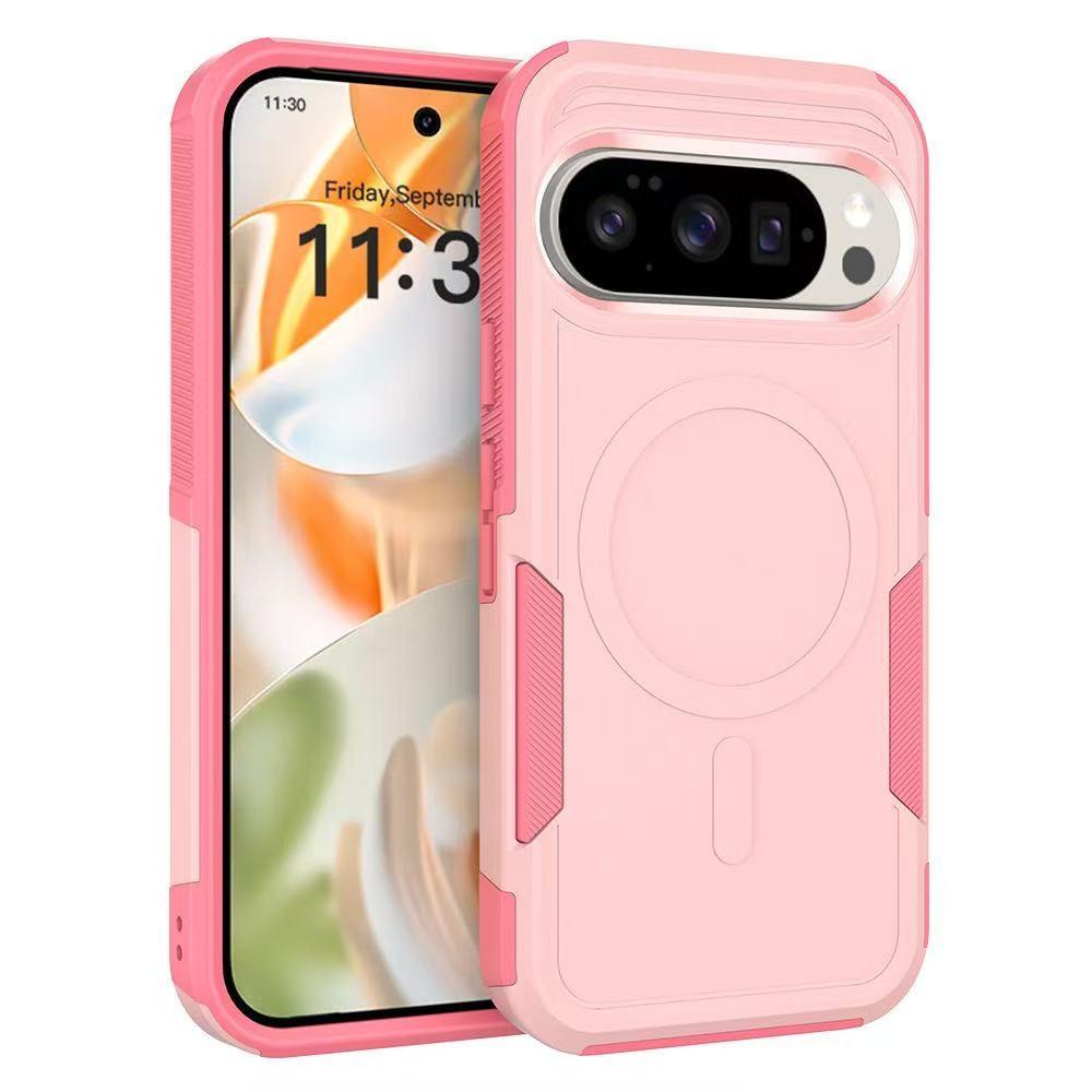 Ударопрочный Магнитный Чехол Для Телефона Google Pixel 9 10 Pro XL Прочный Усиленный Для MagSafe Беспроводной Зарядки Долговечная Задняя Крышка