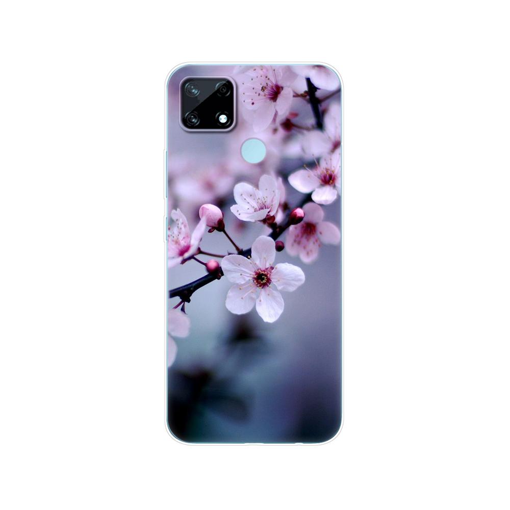 Для Realme C12 C25 C25S 7i Global Case задняя крышка телефона для Realme Narzo 20 30A, силиконовый мягкий защитный чехол из ТПУ, бампер
