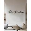 1PC Time To Relax Modern Black Metal Wall Home Decor Hanging Wall Art For Home Decoration, Bedroom