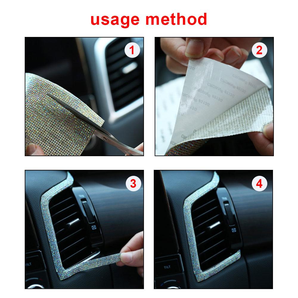 Кристаллы Наклейки для интерьера Сделай сам Автомобильные наклейки Наклейки на автомобиль Наклейка со стразами Украшение для автомобиля