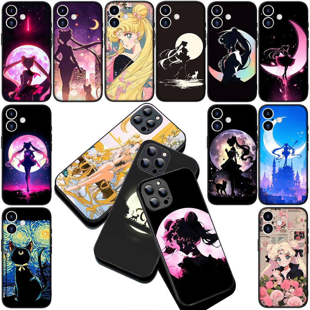 Girl S-Sailors-Cartoon Moon Cover for Samsung Galaxy A36 A55 A26 A05 A06 A14 A50 A51 A53 A54 A12 A13 A23 A35 Coque Phone Case