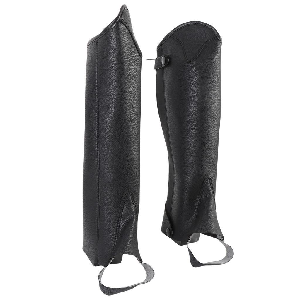 2PCS Equestrian Half Chaps for Kids Microfiber Protective Leg Guard Half Chap for Horse Riding CXL