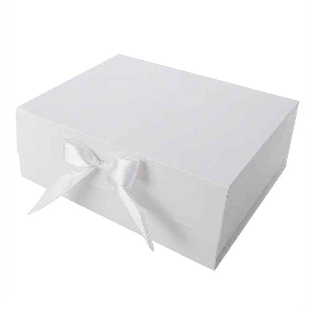 Большая пустая коробка с откидной крышкой Упаковочная коробка Роскошная подарочная коробка с лентой Вечеринка День святого Валентина