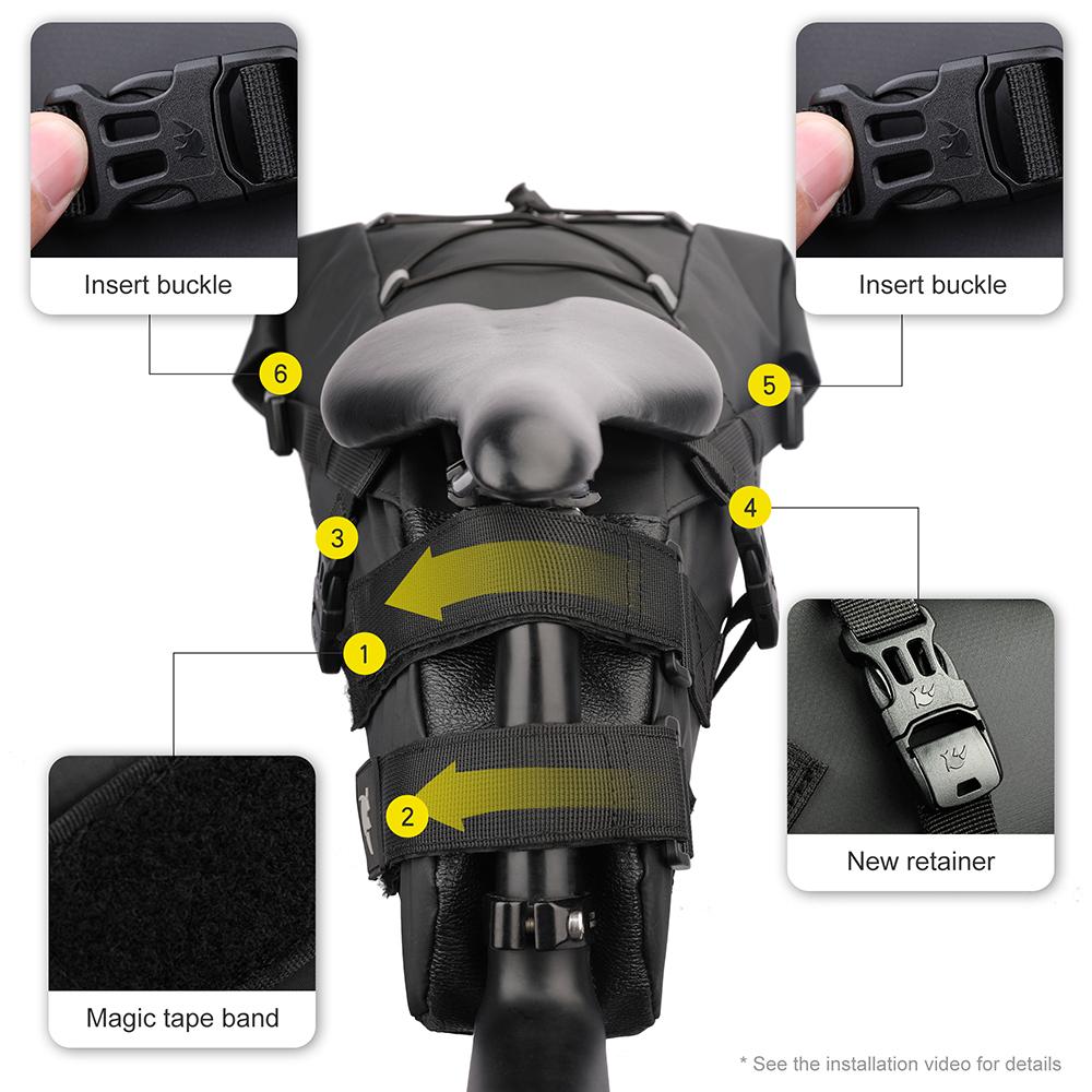 Сумка для велосипедного седла, водонепроницаемая сумка для велосипеда под сиденьями, большая вместительная сумка для хранения велосипедов, быстрая доставка