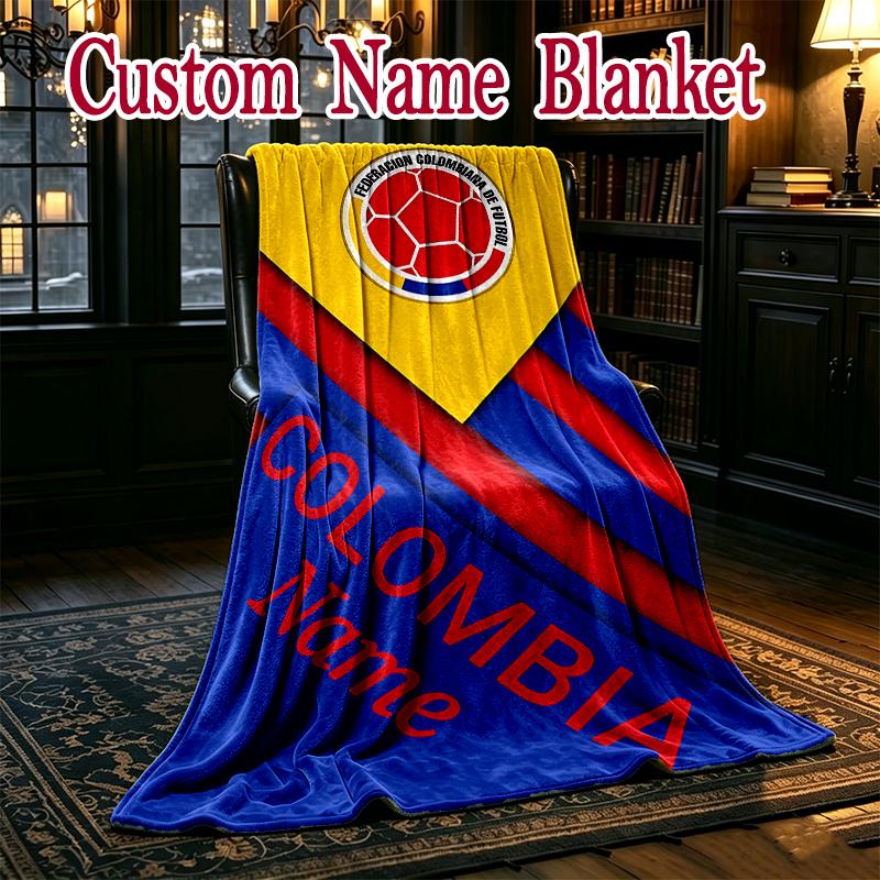 federacion colombiana de futbol (1) Blanket, Valentine's Day, Halloween Festival Gift Blankets, Home Blanket for Bed and Couch Use