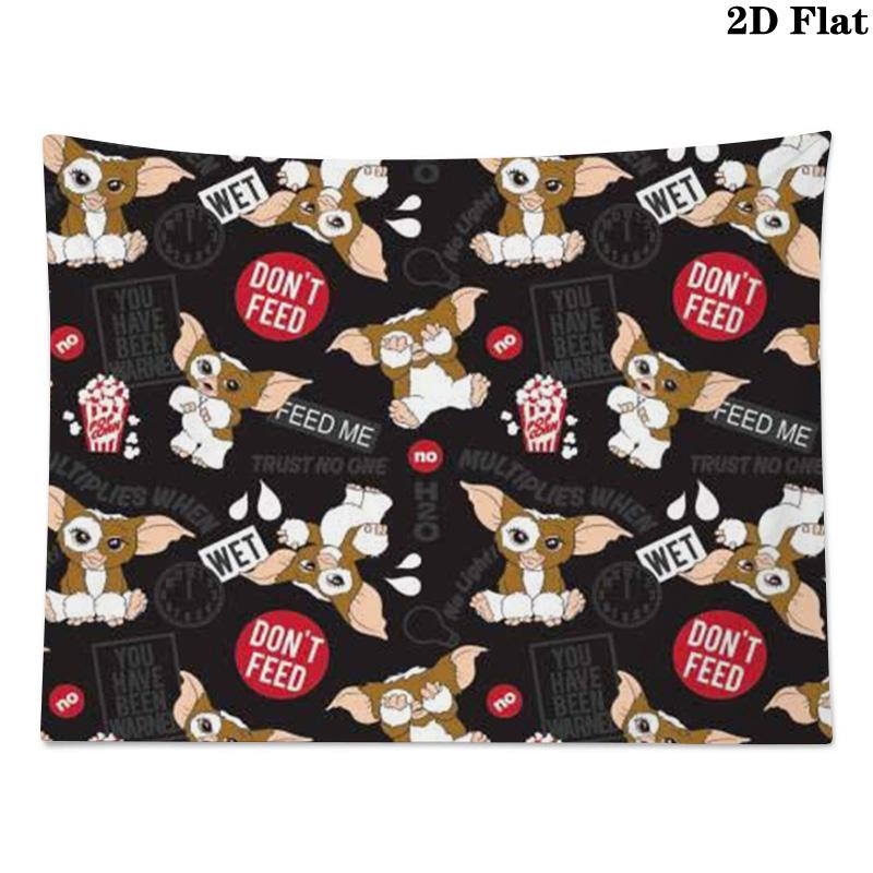 Gremlins Wall Tapestry Aesthetic Wall Hanging Printed Fabric Blanket Decorative Tapestries for Bedroom Living Room Home Decor