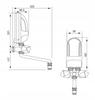 45kW instantaneous water heater for over-the-sink installation with a white tap