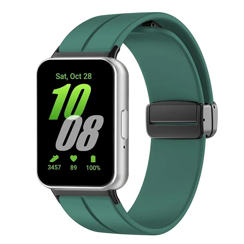 Silicone Strap For Samsung Galaxy Fit3 Watch Band Magnetic Buckle Wristband For Samsung Galaxy Fit 3 Bracelet Replacement Correa