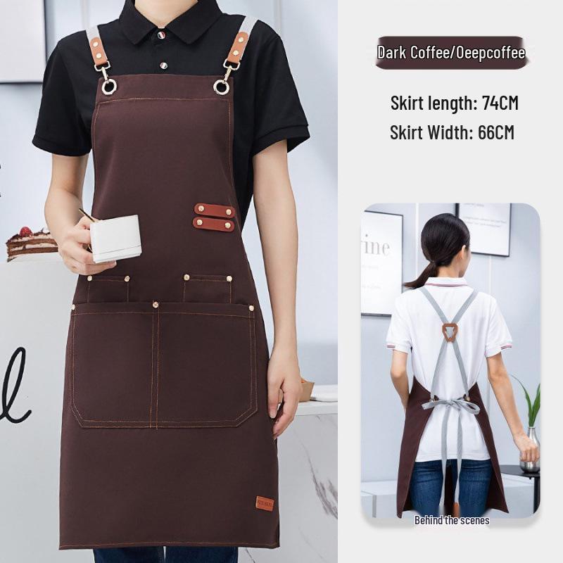 Multifunctional Apron for Kitchen, Gardening, Studio, Supermarket, Milk Tea, Nail Art, Catering, and Waitstaff.