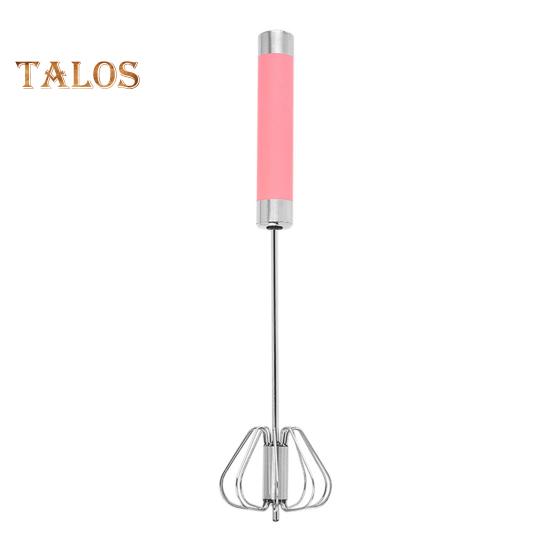 Полуавтоматический венчик для взбивания яиц, блендер, ручной толкатель, роторный венчик 10/12/14 дюймов, миксер из нержавеющей стали для приготовления пищи, кухонный инструмент