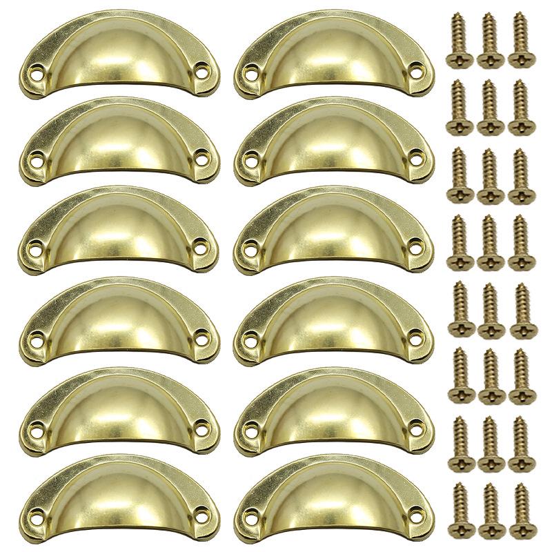 Antique Bronze Semi-Circular Handle for Cabinets: Punch-Free, Classic Design for Kitchen, Shoe, or Medicine Cabinets