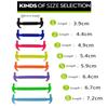 NO.8 16Pcs/Set Silicone Shoelaces Elastic No Tie Shoe Laces Kids Adult Fashion Hammer Type Running Sneakers Shoelace Lazy Shoes Laces