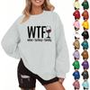 Women's Fashion Casual Christmas Printed Fall And Winter Loose Round Neck Pullover Sweatshirt Top