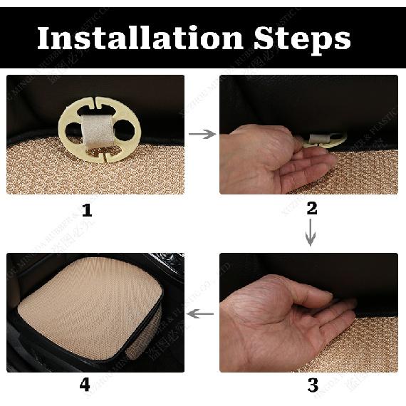 Летний чехол на автомобильное сиденье, дышащий ледяной шелк, четыре сезона, защитная подушка для автомобильного сиденья, передняя накладка, подходит для большинства