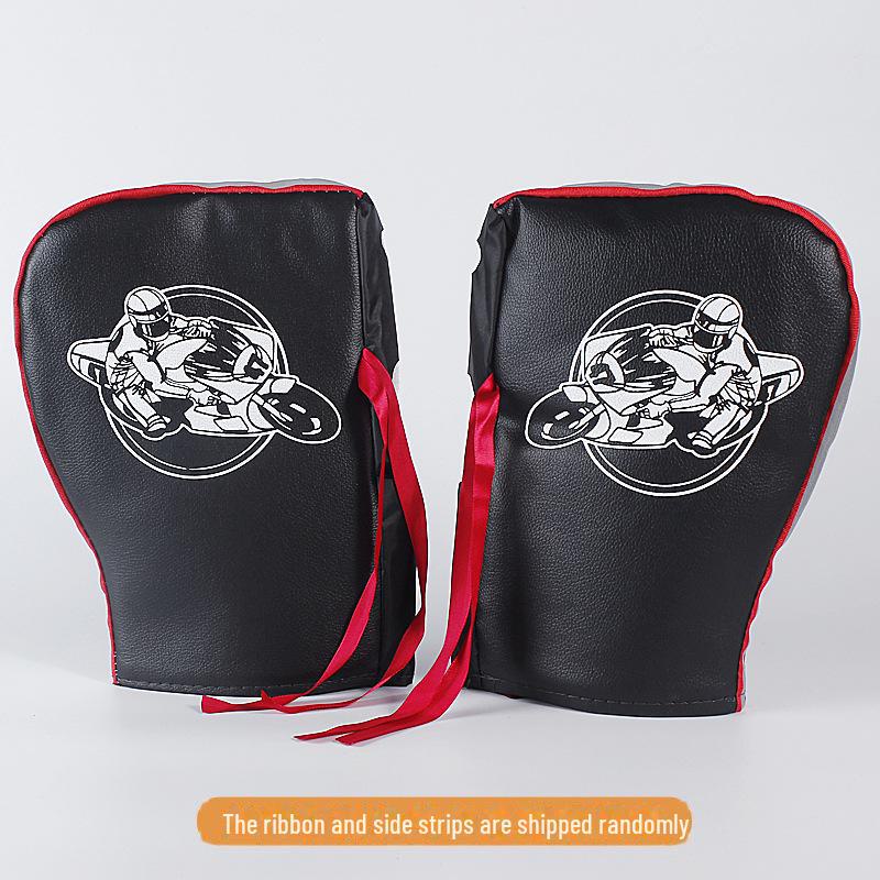 Плюс бархатные ветрозащитные водонепроницаемые зимние перчатки для мотоциклистов - теплая, плотная защита рук для езды на открытом воздухе