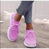 New Women's Shoes Shallow Mouth Thick Sole Spring and Autumn Breathable Fly-woven Soft Sole Comfortable Sports and Leisure Shoes