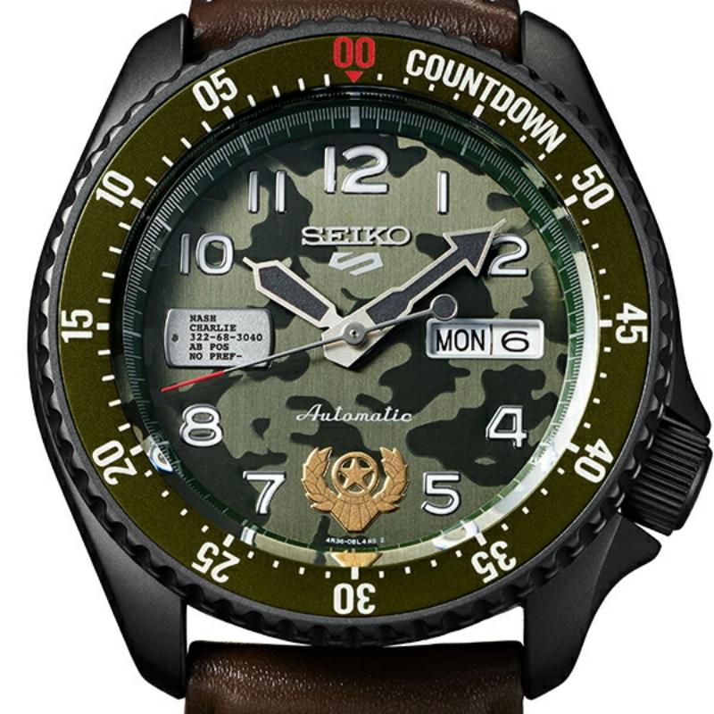 Seiko 5 Sports STREET FIGHTER V Ограниченное издание GUILE SBSA081