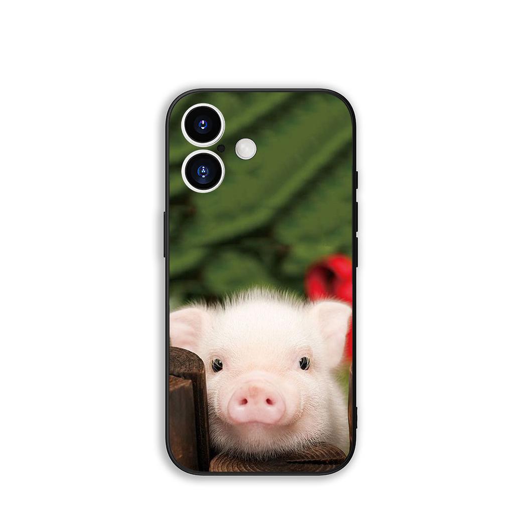 for Samsung Galaxy S25 S23 S22 S24 FE Ultra Plus A56 A05 A06 A15 A16 A57 S7 Edge Phone Cover Case Anime Cute Pig Funny
