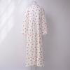 Love Print Dress Women's Spring Summer Splicing Lantern Sleeve Cotton Big Hem Dresses