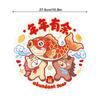 Китайское Новогоднее Украшение Зодиак Лошадь Наклейки на Окна Без Клея ПЭТ Наклейки на Стену Для Окон Стекла Для Года Зимней Вечеринки