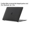 Чехол из углеродного волокна с текстурой в виде точек и узором из твердой оболочки для Macbook Air 13,3 13,6 дюймов, чехлы для ноутбуков Mac Book Pro 13,3 14,2 16,2 дюйма