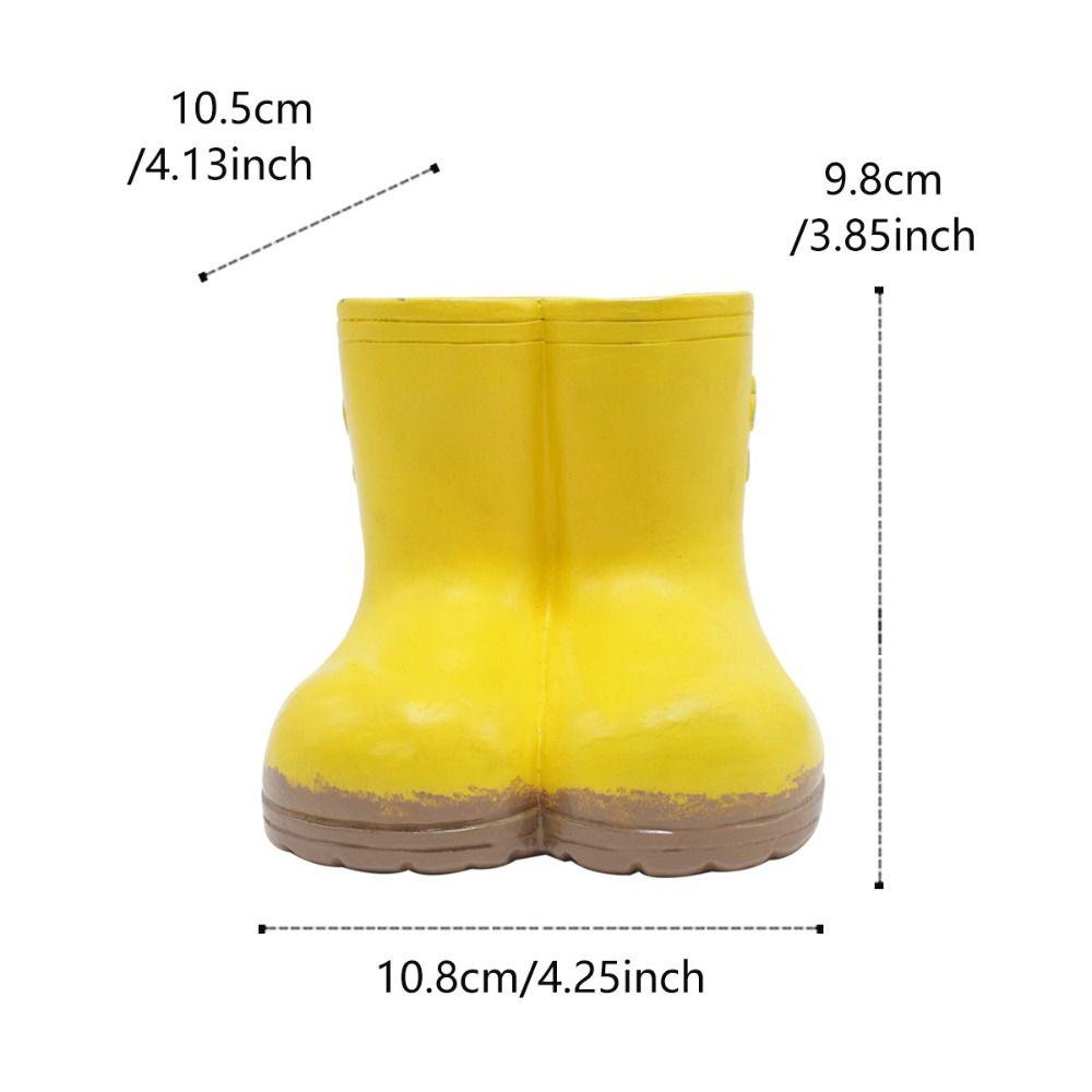 Funny Rain Boot Planter Decorative Hydroponic Flower Holder Flower Pot Landscaping Sculpture