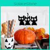 Black Halloween Cute Cat Switch Sticker Wall Decor For Living Room And Office