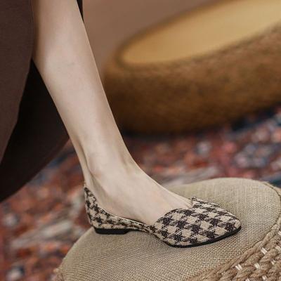 Модные женские туфли на плоской подошве, элегантные вечерние туфли на низком каблуке, женская обувь с острым носком, новинки, цена, социальная тенденция 2024 года, весенний шик